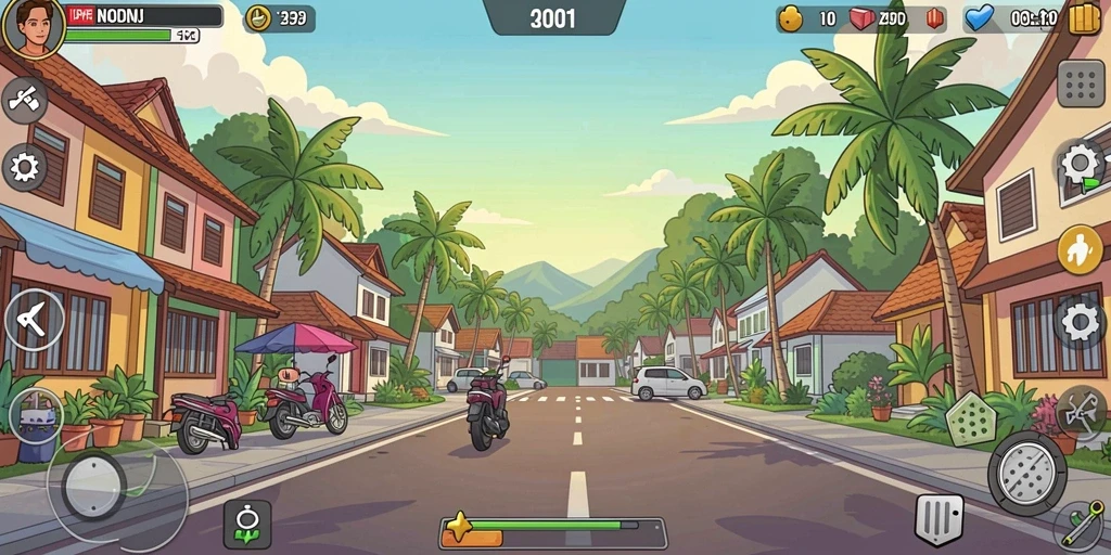 Mode multiplayer yang penuh aksi dan kompetisi.